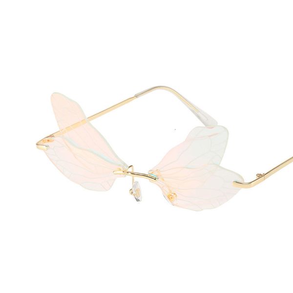 luxury designer sunglasses 2021 vintage dragonfly wings fashion rimless women clear lens eyewear men pink sun glasses uv400 female, White;black
luxury designer sunglasses 2021 vintage dragonfly wings fashion rimless women clear lens eyewear men pink sun glasses uv400 female, White;black