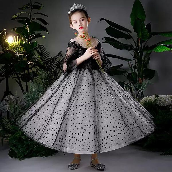 flower girl dresses illusion o-neck princess floor-length tulle lace three quarter luxury black dot elegant kids party gown h425 girl's, Red;yellow
flower girl dresses illusion o-neck princess floor-length tulle lace three quarter luxury black dot elegant kids party gown h425 girl's, Red;yellow