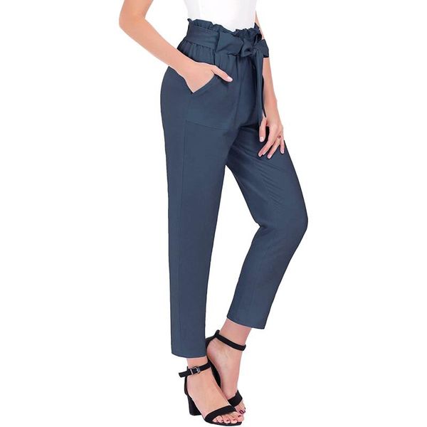 women's pants & capris autumn women high waist harem harajuku bowtie elastic pockets casual athletic ankle-length streetwear, Black;white
women's pants & capris autumn women high waist harem harajuku bowtie elastic pockets casual athletic ankle-length streetwear, Black;white