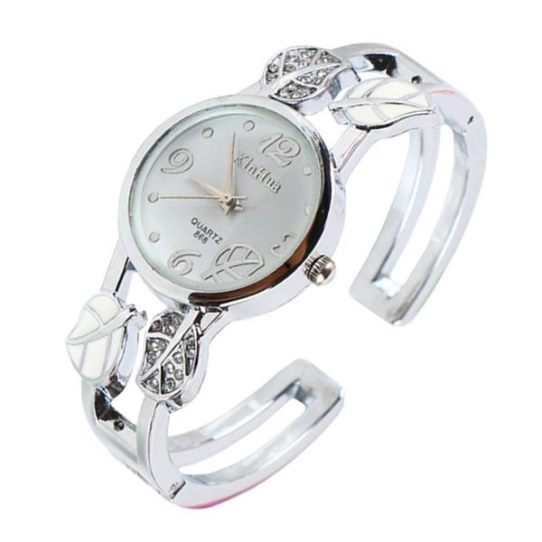 wristwatches fashion women watch ladies diamond bracelet, Slivery;brown
wristwatches fashion women watch ladies diamond bracelet, Slivery;brown