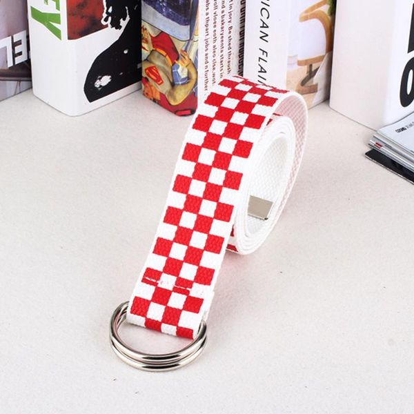 checkered belt men waistband female long plaid checkerboard couple canvas belts, Black;brown
checkered belt men waistband female long plaid checkerboard couple canvas belts, Black;brown