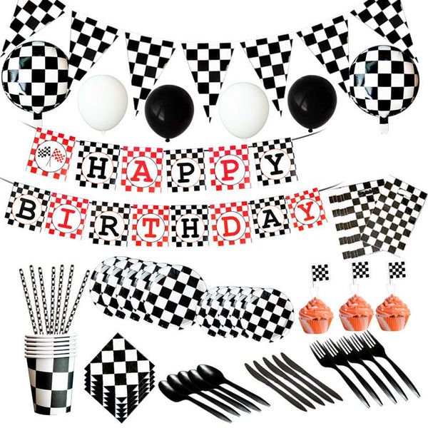 disposable dinnerware lattice racing car game birthday theme tableware sets and banners for baby shower wedding party decoration
disposable dinnerware lattice racing car game birthday theme tableware sets and banners for baby shower wedding party decoration