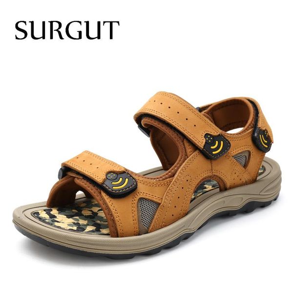 sandals surgut classic men's summer soft comfortable men shoes genuine leather big size outdoor roman, Black
sandals surgut classic men's summer soft comfortable men shoes genuine leather big size outdoor roman, Black