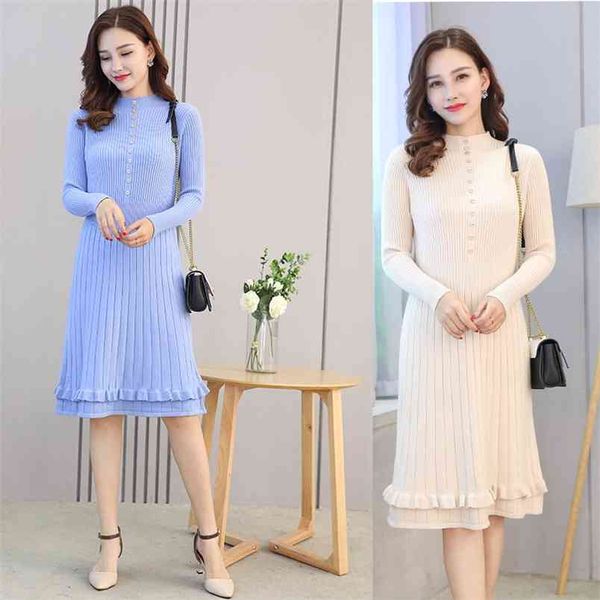 knitted sweater dress mid-length over the knee fashion slim wild plus size women's clothing autumn and winter 210427, White;black
knitted sweater dress mid-length over the knee fashion slim wild plus size women's clothing autumn and winter 210427, White;black