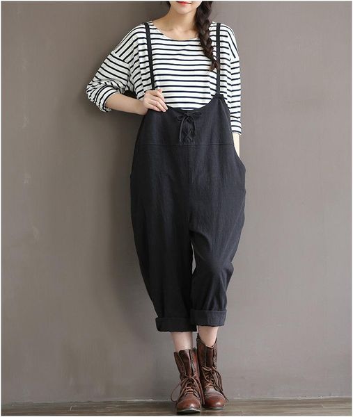 women's jumpsuits & rompers plus size women oversize sleeveless dungaree long harem trousers stylish womens loose pants preppy style ov, Black;white
women's jumpsuits & rompers plus size women oversize sleeveless dungaree long harem trousers stylish womens loose pants preppy style ov, Black;white