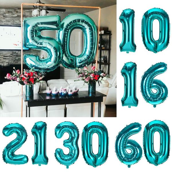 party decoration 2pcs 32inch tiffany blue number foil balloon big turquoise digital helium ball 18 21 30 40 50 60 birthday adult
party decoration 2pcs 32inch tiffany blue number foil balloon big turquoise digital helium ball 18 21 30 40 50 60 birthday adult