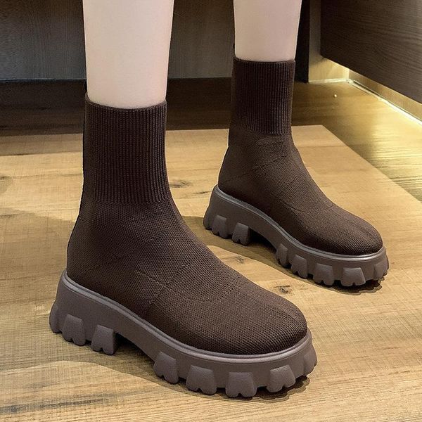 boots 2021 autumn winter couple socks shoes women thick-soled casual large size net red knitted short botas de mujer, Black
boots 2021 autumn winter couple socks shoes women thick-soled casual large size net red knitted short botas de mujer, Black