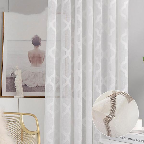 curtain & drapes nordic white sheer curtains for living room bedroom geometric printed tulle kitchen voile blind panels
curtain & drapes nordic white sheer curtains for living room bedroom geometric printed tulle kitchen voile blind panels
