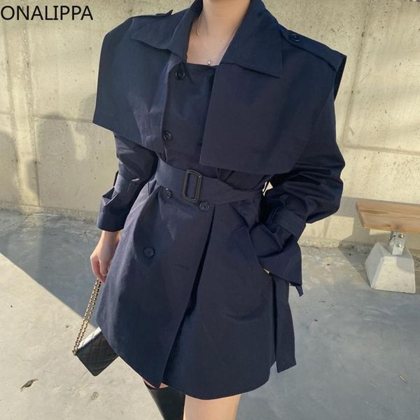 women's trench coats onalippa women jacket 2021 early autumn retro navy collar double-breasted lace-up waist mid-length flared sleeve w, Tan;black
women's trench coats onalippa women jacket 2021 early autumn retro navy collar double-breasted lace-up waist mid-length flared sleeve w, Tan;black