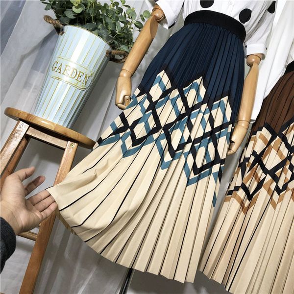 skirts women diamond striped printed winter long pleated elegant prom autumn female year gift f2n9, Black
skirts women diamond striped printed winter long pleated elegant prom autumn female year gift f2n9, Black