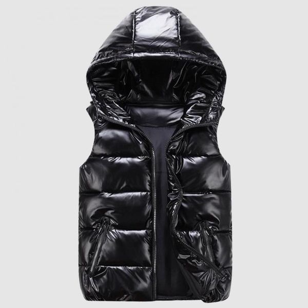 women's vests women winter vest jacket solid color hooded warm elastic hem pockets bright quilted waistcoat casual for daily wear, Black;white
women's vests women winter vest jacket solid color hooded warm elastic hem pockets bright quilted waistcoat casual for daily wear, Black;white