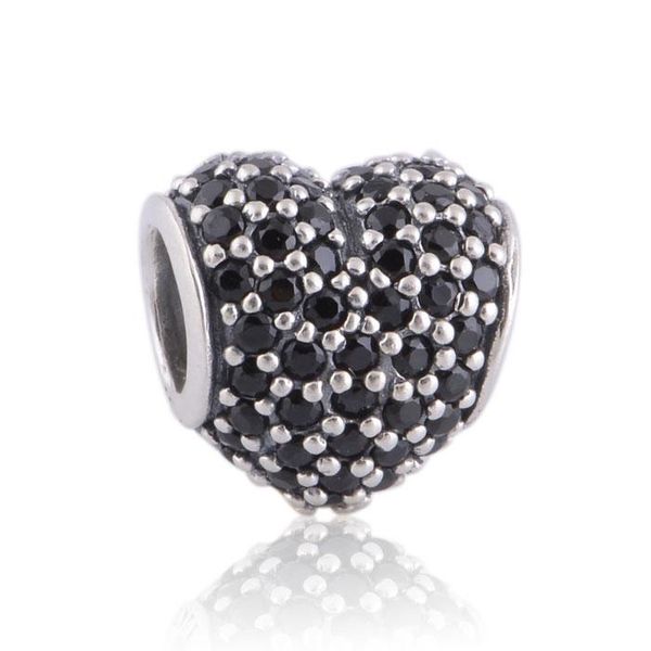 100% 925 sterling silver black pave heart bead fits european jewelry chamilia charm bracelets
100% 925 sterling silver black pave heart bead fits european jewelry chamilia charm bracelets