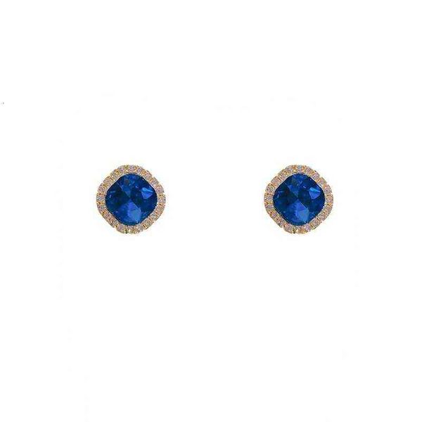 s925 sier needle korean temperament fashion blue earrings exquisite french female, Golden
s925 sier needle korean temperament fashion blue earrings exquisite french female, Golden