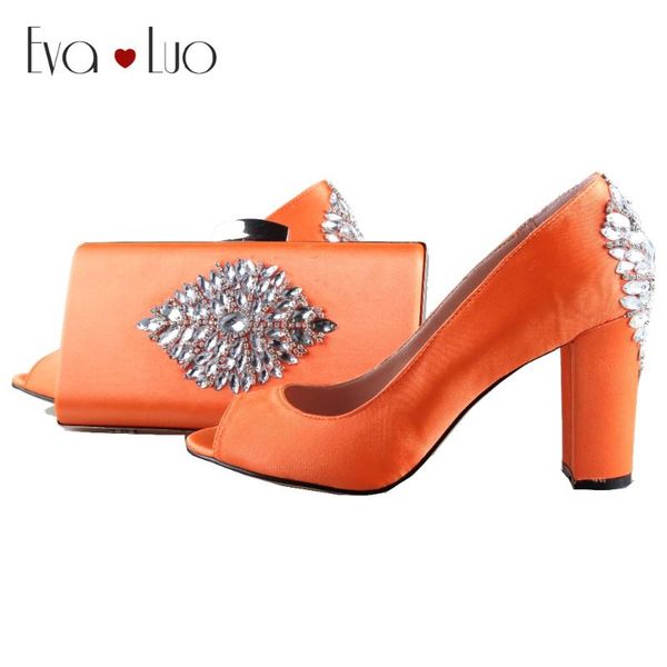 dress shoes bs994 custom made orange crystal african with matching bag set block heel women pumps bridal wedding, Black
dress shoes bs994 custom made orange crystal african with matching bag set block heel women pumps bridal wedding, Black