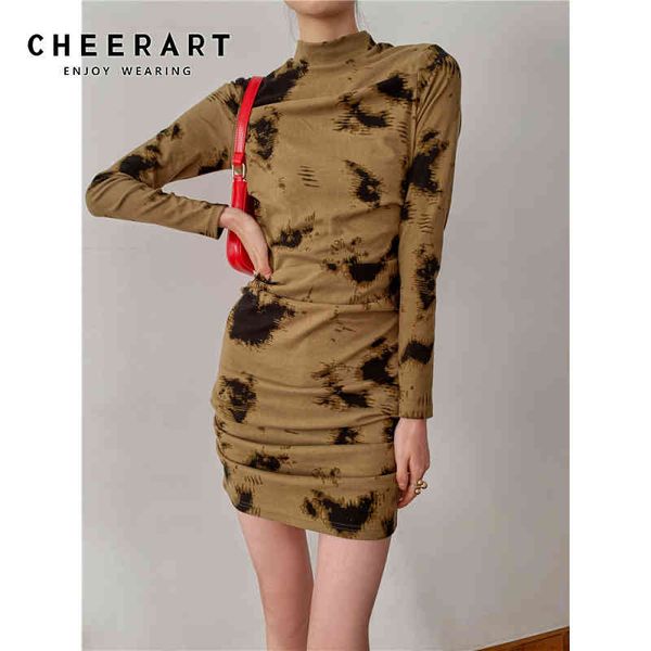 winter turtleneck splash-ink wrap ruched dress women long sleeve bodycon tunic ladies mini fashion designer 210427, Black;gray
winter turtleneck splash-ink wrap ruched dress women long sleeve bodycon tunic ladies mini fashion designer 210427, Black;gray
