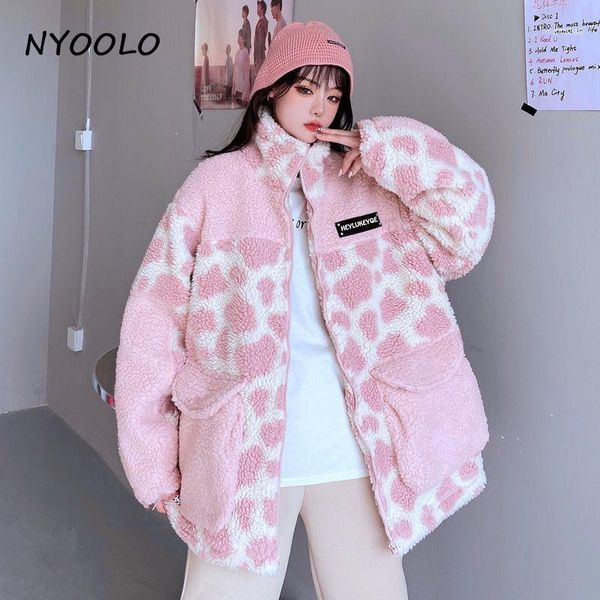 women's down & parkas nyoolo winter lamb woolen cow pattern big pockets patchwork quilted thicken warm padded coats women high street z, Black
women's down & parkas nyoolo winter lamb woolen cow pattern big pockets patchwork quilted thicken warm padded coats women high street z, Black