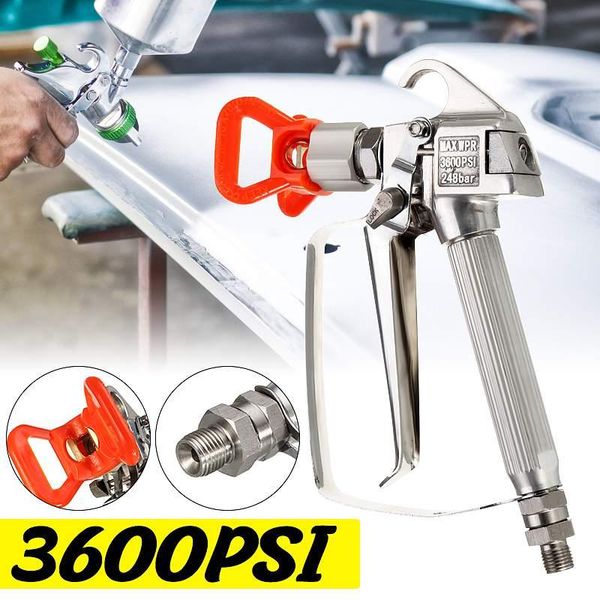 professional spray guns 3600psi high pressure airless paint gun spraying machine with red nozzle guard for pump sprayer tool
professional spray guns 3600psi high pressure airless paint gun spraying machine with red nozzle guard for pump sprayer tool