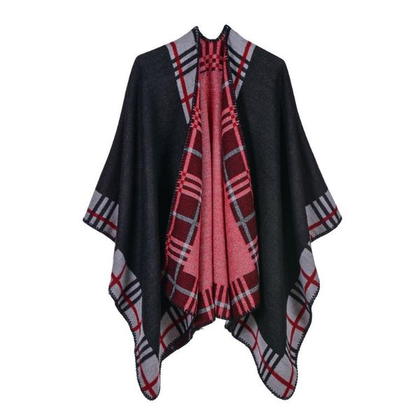 scarves european and american style fashion geometric color imitation comfortable temperament warm poncho shawl scarf, Blue;gray
scarves european and american style fashion geometric color imitation comfortable temperament warm poncho shawl scarf, Blue;gray