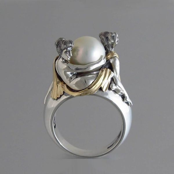 cluster rings 100% real 925 sterling silver white pearl ring for women anillos jewelry gemstone bague diamant bizuteria, Golden;silver
cluster rings 100% real 925 sterling silver white pearl ring for women anillos jewelry gemstone bague diamant bizuteria, Golden;silver