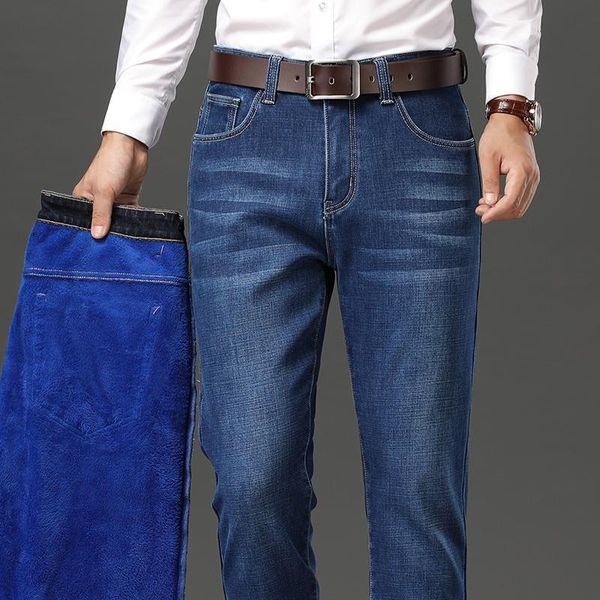 men's jeans 2021 products winter warm blue fleece business casual stretch denim trousers men 42 44 46
men's jeans 2021 products winter warm blue fleece business casual stretch denim trousers men 42 44 46