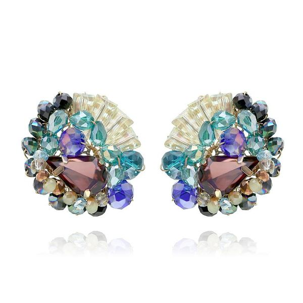 stud round flower shape earrings crystal beaded trendy for women girls multicolor handmade bijoux 3308, Golden;silver
stud round flower shape earrings crystal beaded trendy for women girls multicolor handmade bijoux 3308, Golden;silver