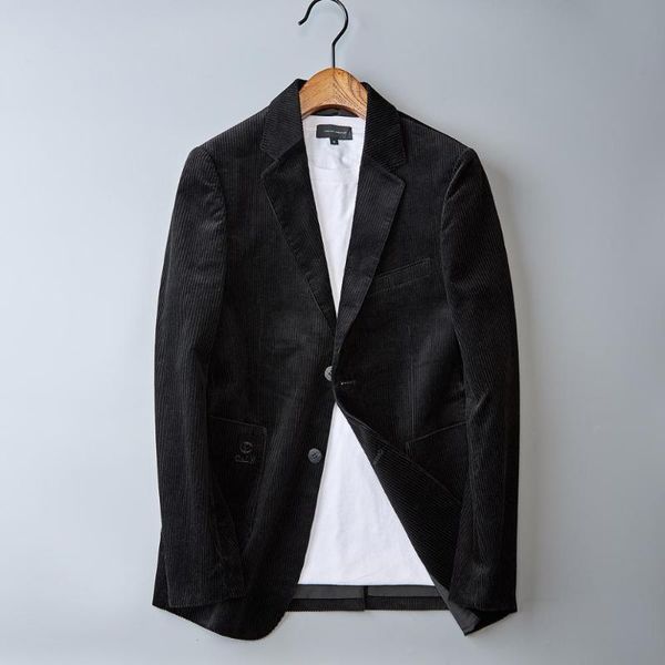 men's corduroy blazer autumn black vintage jacket cotton casual coats hip men jackets london x2 suits & blazers, White;black
men's corduroy blazer autumn black vintage jacket cotton casual coats hip men jackets london x2 suits & blazers, White;black