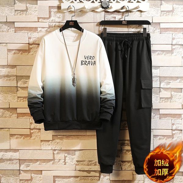 men's tracksuits men sets high street vintage hoodie sweatshirt trousers gradient pants two pieces set tracksuit joggers fitness mens c, Gray
men's tracksuits men sets high street vintage hoodie sweatshirt trousers gradient pants two pieces set tracksuit joggers fitness mens c, Gray