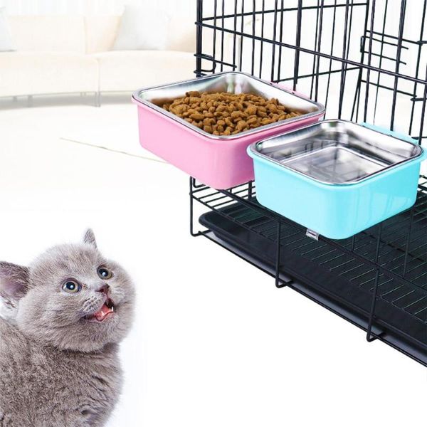 cat bowls & feeders fixed hanging pet feeder stainless steel dog bowl cage drinking water
cat bowls & feeders fixed hanging pet feeder stainless steel dog bowl cage drinking water