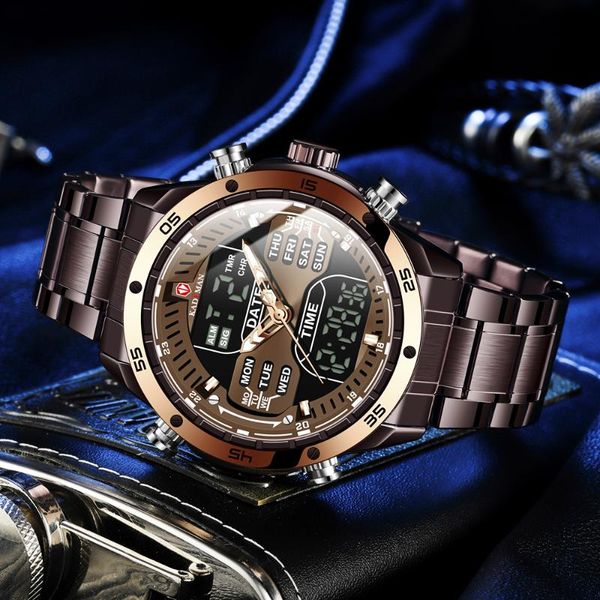 wristwatches kademan men watch quartz male clock design sport waterproof stainless steel wristwatch reloj hombre, Slivery;brown
wristwatches kademan men watch quartz male clock design sport waterproof stainless steel wristwatch reloj hombre, Slivery;brown