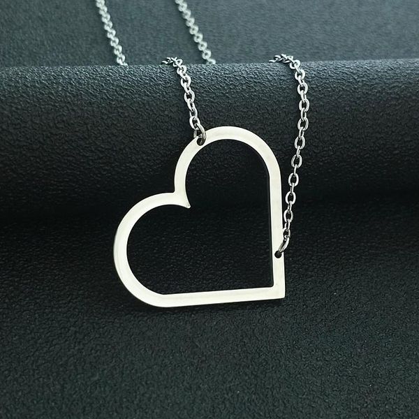 pendant necklaces 10pcs stainless steel choker large heart statement necklace women men jewelry friends gift graduation gold, Silver
pendant necklaces 10pcs stainless steel choker large heart statement necklace women men jewelry friends gift graduation gold, Silver