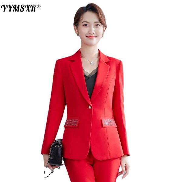 women's two piece pants 2021 autumn and winter professional suits formal trousers 2-piece suit interview sales work clothes high qualit, White
women's two piece pants 2021 autumn and winter professional suits formal trousers 2-piece suit interview sales work clothes high qualit, White