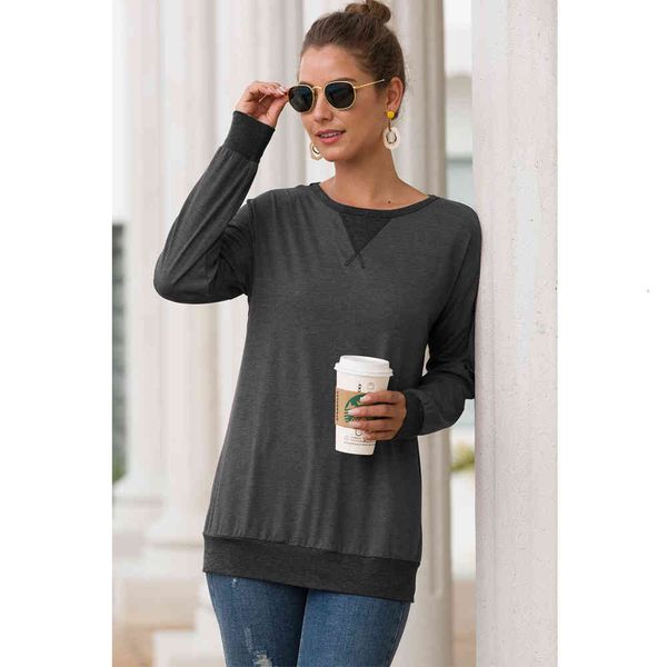 women's sweaters european and american sports leisure women's wear round collar long sleeve loose t shirt vh0n, White;black
women's sweaters european and american sports leisure women's wear round collar long sleeve loose t shirt vh0n, White;black