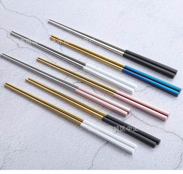 chopsticks 1 pair 304 stainless steel chinese household reusable kids portable sushi sticks dinnerware
chopsticks 1 pair 304 stainless steel chinese household reusable kids portable sushi sticks dinnerware