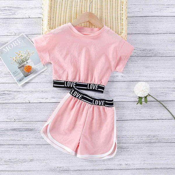 summer short-sleeve girls clothes suit fashion letter short t-shirt + shorts two-piece children's sports 210515, White
summer short-sleeve girls clothes suit fashion letter short t-shirt + shorts two-piece children's sports 210515, White