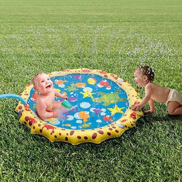 outdoor pads children sprinkler mat portable pvc inflatable sprinkling cushion summer kids play water beach toy splash spray
outdoor pads children sprinkler mat portable pvc inflatable sprinkling cushion summer kids play water beach toy splash spray