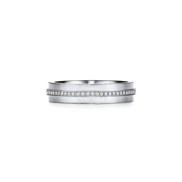 luxury and fashion full circle diamond double t titanium steel ring. beautiful design charm for couples. love is packaged in the original gi, Silver
luxury and fashion full circle diamond double t titanium steel ring. beautiful design charm for couples. love is packaged in the original gi, Silver