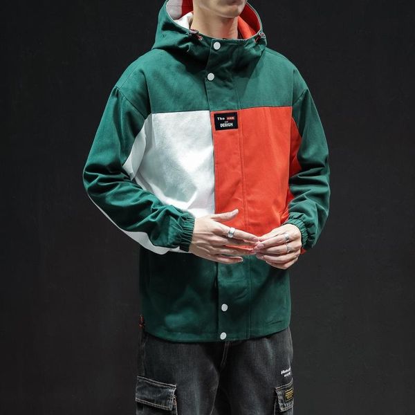 men's jackets 2021 man windbreaker mens harajuku zipper hat male streetwear patchwork oversize casual jacket clothes, Black;brown
men's jackets 2021 man windbreaker mens harajuku zipper hat male streetwear patchwork oversize casual jacket clothes, Black;brown