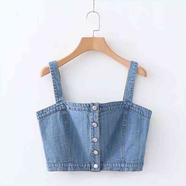 xd28 1729 european and women camis american fashion style single row button collar jeans sling jacket 0217, White
xd28 1729 european and women camis american fashion style single row button collar jeans sling jacket 0217, White