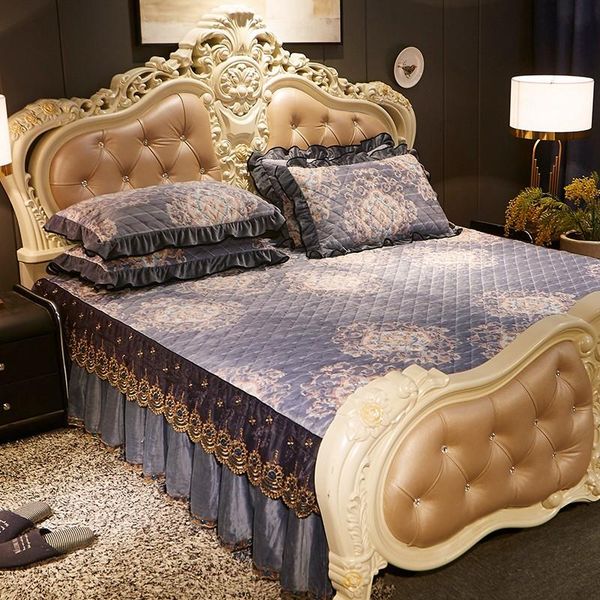 bedding sets european style no tailstock bed skirt cotton padded thickened warm velvet lace edge bedspread
bedding sets european style no tailstock bed skirt cotton padded thickened warm velvet lace edge bedspread