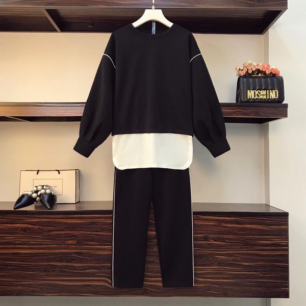 women's two piece pants sweatshirt set spring 2021 long sleeve large size women casual o collar loose and sports 2-piece suit black ove, White
women's two piece pants sweatshirt set spring 2021 long sleeve large size women casual o collar loose and sports 2-piece suit black ove, White
