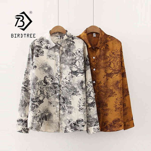 spring new women vintage ink painting print chiffon blouse full sleeve button up loose shirt autumn casual bf style t11612f 210430, White
spring new women vintage ink painting print chiffon blouse full sleeve button up loose shirt autumn casual bf style t11612f 210430, White