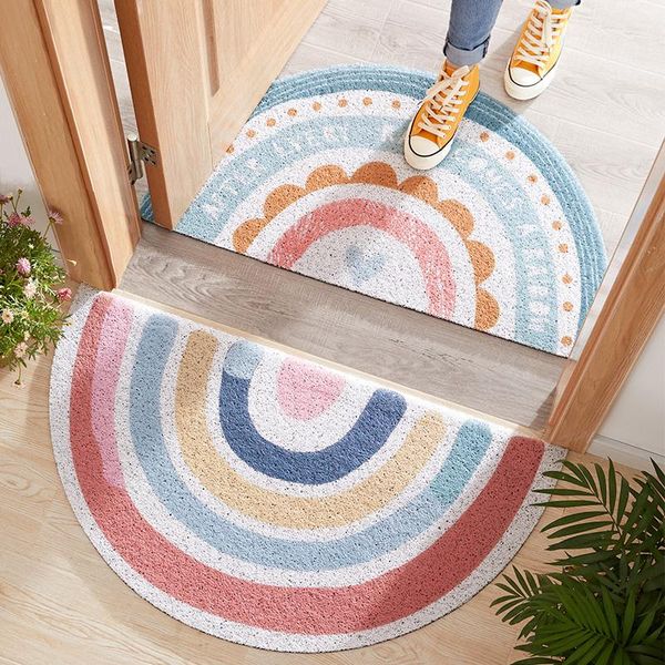 carpets nordic entrance doormat half-round anti slip floor mat rainbow wear resistant dustproof door mats for living room bedroom
carpets nordic entrance doormat half-round anti slip floor mat rainbow wear resistant dustproof door mats for living room bedroom