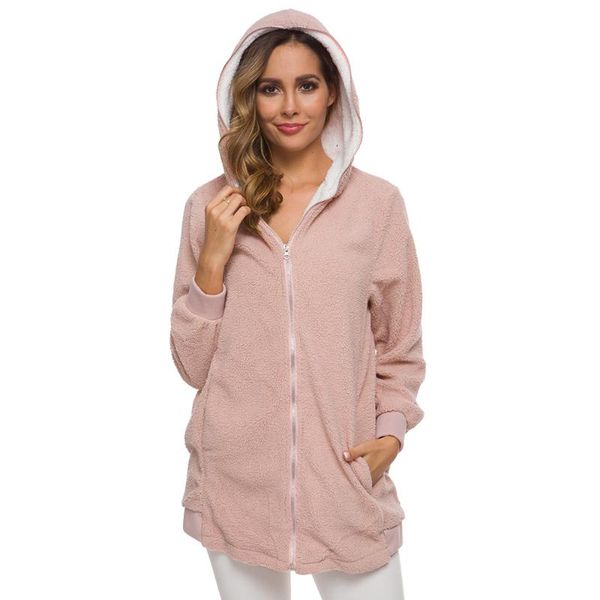women's hoodies & sweatshirts 2021 selling europe and america women 's autumn winter fleece mid-length hooded furr, Black
women's hoodies & sweatshirts 2021 selling europe and america women 's autumn winter fleece mid-length hooded furr, Black