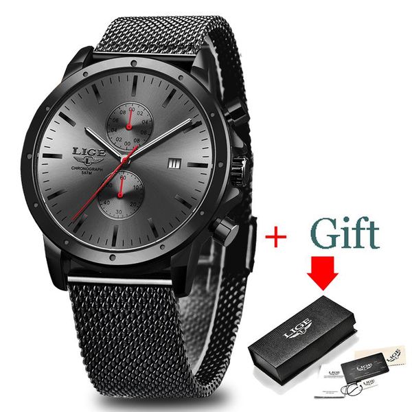 wristwatches 2021 lige black casual mesh belt fashion quartz gold watch mens watches waterproof clock relogio masculino, Slivery;brown
wristwatches 2021 lige black casual mesh belt fashion quartz gold watch mens watches waterproof clock relogio masculino, Slivery;brown