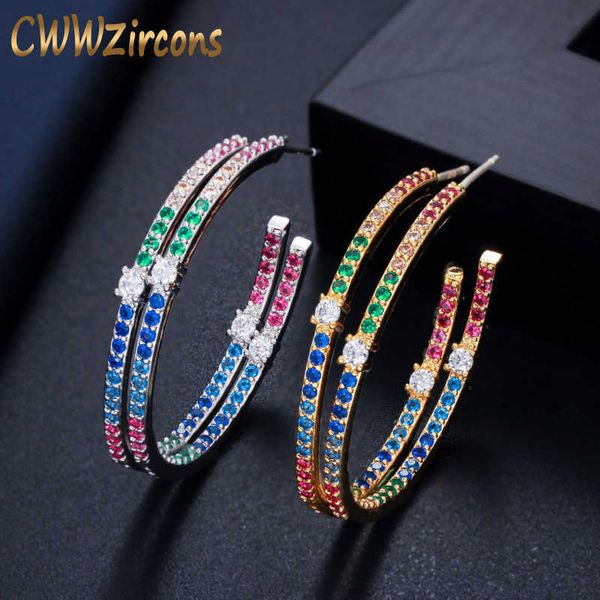 gold and silver color colorful cz crystal chic big loop circle ladies rainbow hoop earrings jewelry cz574 210714, Golden;silver
gold and silver color colorful cz crystal chic big loop circle ladies rainbow hoop earrings jewelry cz574 210714, Golden;silver