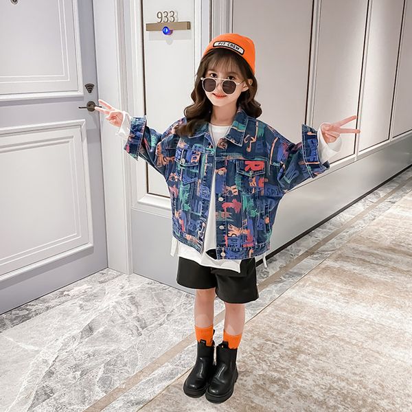 girls denim jacket letter pattern coat for girls casual style childrens jacket spring autumn kids clothes girl 6 8 10 12 14, Blue;gray
girls denim jacket letter pattern coat for girls casual style childrens jacket spring autumn kids clothes girl 6 8 10 12 14, Blue;gray