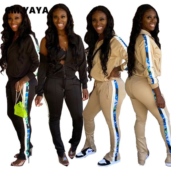 patchwork sweatsuit two 2piece set for women fall winter fitness outfit tra jaet + flare slit pants set trasuitby air, White
patchwork sweatsuit two 2piece set for women fall winter fitness outfit tra jaet + flare slit pants set trasuitby air, White