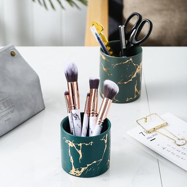 storage boxes & bins nordic ins marble pattern cosmetic brush box ceramic jar white gilded pen holder makeup table decor vase
storage boxes & bins nordic ins marble pattern cosmetic brush box ceramic jar white gilded pen holder makeup table decor vase