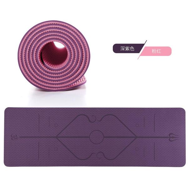 double-layer non-slip beginner sports carpet mat 1830*610*6mm ladies tpe yoga with position line fitness gym mats
double-layer non-slip beginner sports carpet mat 1830*610*6mm ladies tpe yoga with position line fitness gym mats