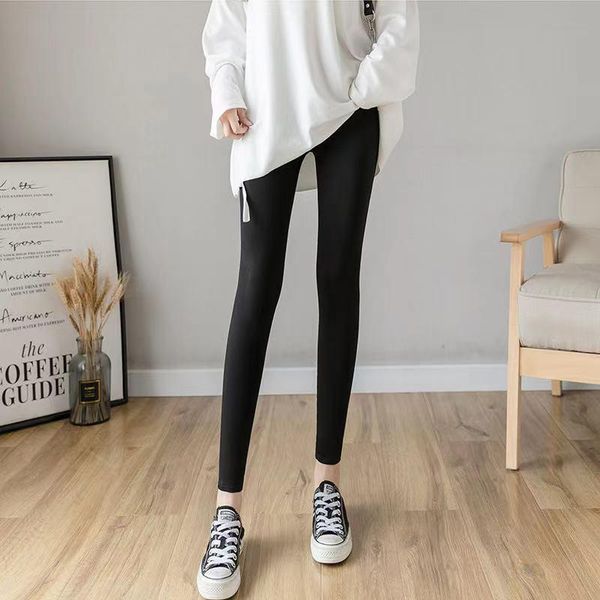 women's leggings modal womens summer autumn gray high waist skinny korean ankle-length trousers all-match thin elastic, Black
women's leggings modal womens summer autumn gray high waist skinny korean ankle-length trousers all-match thin elastic, Black